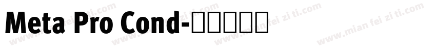 Meta Pro Cond字体转换